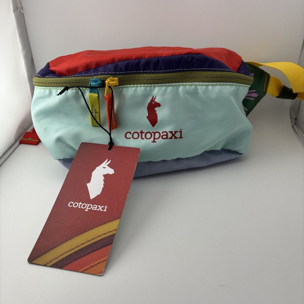 NWT Cotopaxi Bataan 3L Fanny Pack Del Día Multicolor Hike Walk Lightweight bag